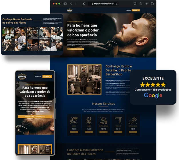 Site para barbearia