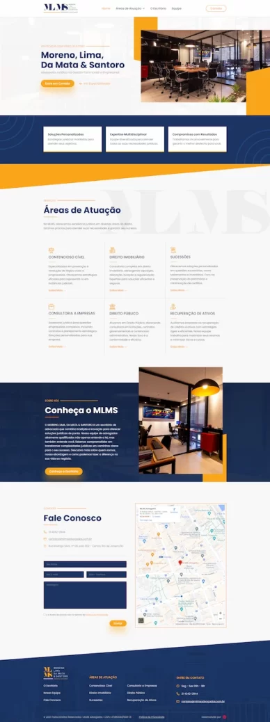 Desenvolvimento de site profissional para advocacia